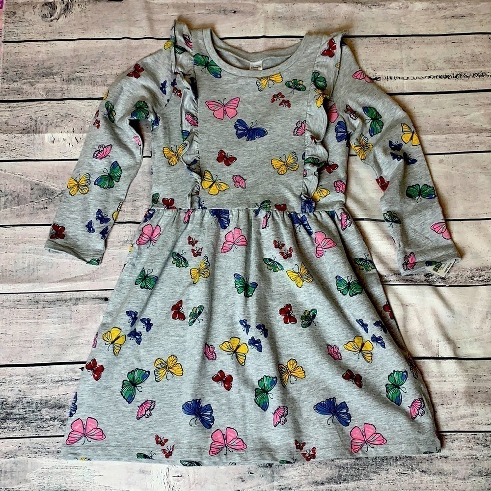 Carter's Cotton Butterfly-Print Dress